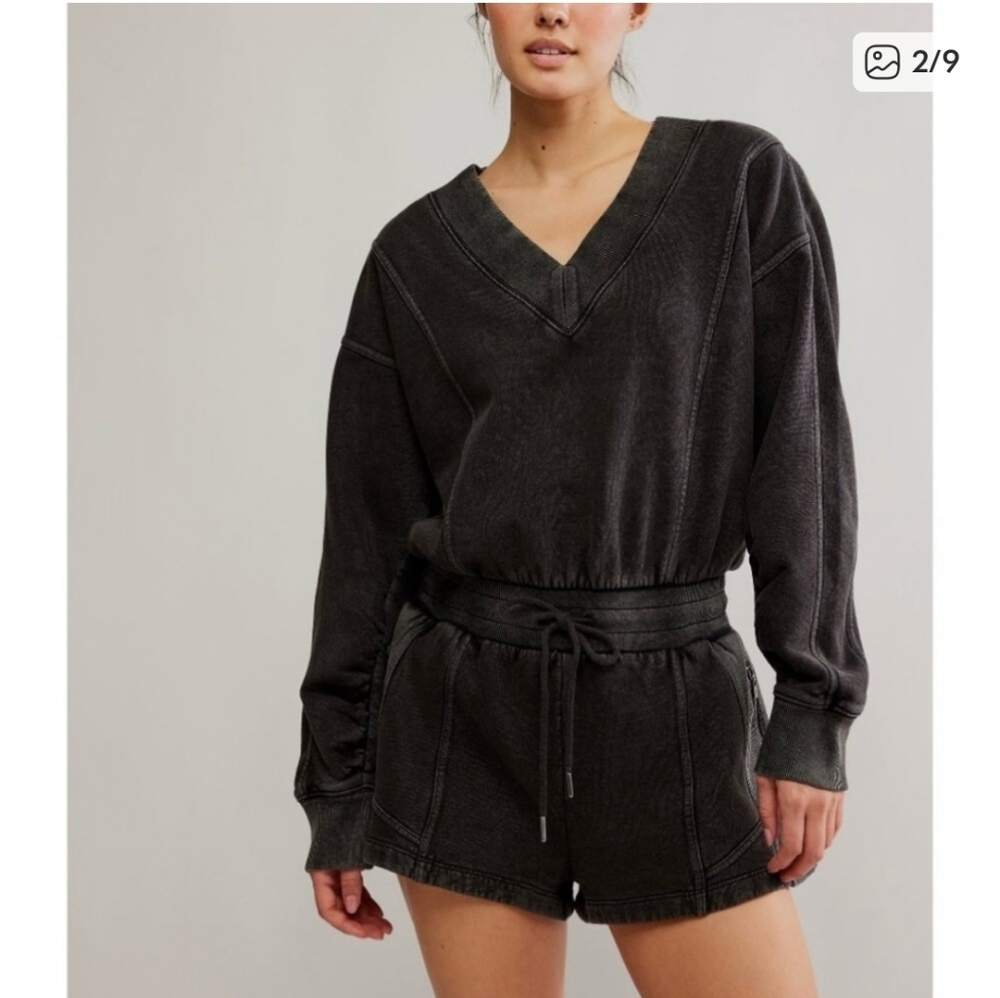 NWT FP Movement Intercept Romper Mineral Black Size Small - Picture 3 of 9